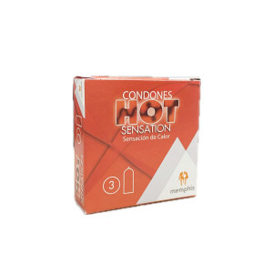 CONDONES HOT SENSATION CAJA X 3 UNDS 