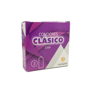 CONDONES CLASICO LISO CAJA X 3 UNDS 