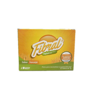 FIBRAL POLVO ORAL SABOR NARANJA CAJA X 12 SOBRES 