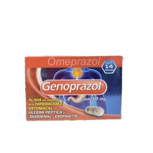 GENOPRAZOL 10 MG CAJA X 14 CAPSULAS