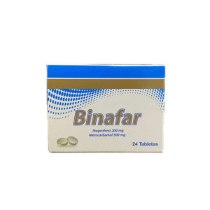 BINAFAR 200MG/500 MG CAJA X 24 TABLETAS 