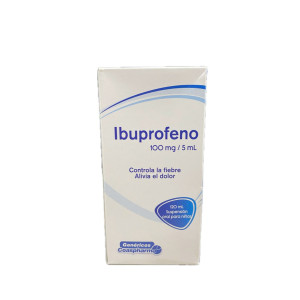 IBUPROFENO 100MG/5ML SUSPENSION FRASCO X 120 ML 