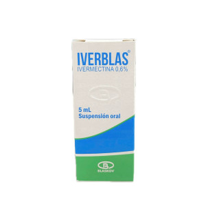 IVERMECTINA (IVERBLAS) 0,6% SUSPENSION ORAL FRASCO X 5 ML
