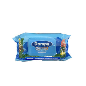 PAÑITOS HUMEDOS DAMPY LIVIANOS BOLSA X 100 UNDS