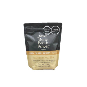 BONE BROTH POWER PROTEIN CARAMEL VANILLA DOYPACK X 280 G SAVVY