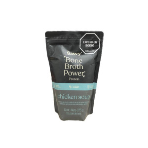 BONE BROTH POWER PROTEIN CHICKEN SOUP DOYPACK X 375 G SAVVY