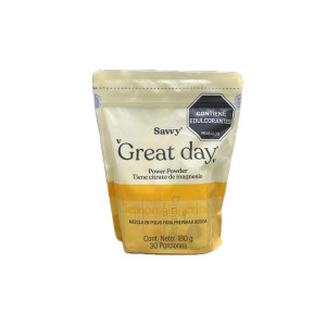 GREAT DAY POWER POWDER LEMON GINGERINE DOYPACK X 180 G SAVVY