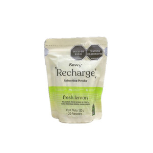 RECHARGE REFRESHING POWDER FRESH LEMON DOYPACK X 120 G SAVVY