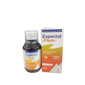 EXPECTOL-FLEM JARABE ADULTOS Y NIÑOS FRASCO X 120 ML