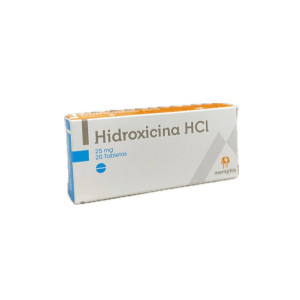 HIDROXICINA 25 MG CAJA X 20 TABLETAS MEMPHIS 