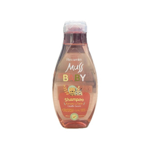 SHAMPOO MUSS BABY MANZANILLA Y SEDA CABELLO CLARO FRASCO X 400 ML 