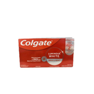 CREMA DENTAL COLGATE LUMINOUS WHITE PACK CON 2 TUBOS x 75 ML C/U 