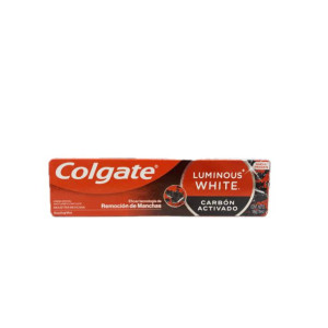 CREMA DENTAL COLGATE LUMINOUS WHITE  CARBON ACTIVADO TUBO X 75 ML 
