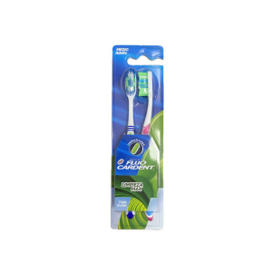 CEPILLO FLUO CARDENT MEDIO ADULTO CAJA X 2 UNDS