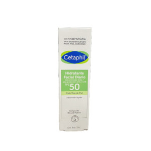 CETAPHIL HIDRATANTE FACIAL DIARIO UVA/UVB FPS 50 TUBO x 50 ML 