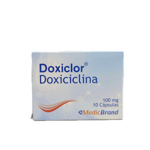 DOXICLOR 100 MG CAJAX 10 CAPSULAS 
