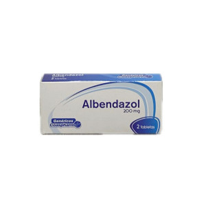 ALBENDAZOL 200 MG CAJA X 2 TABLETAS COASPHARMA