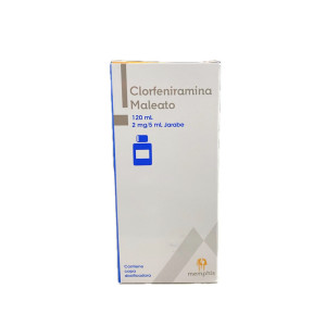 CLORFENIRAMINA JARABE 2MG/5ML FRASCO X 120 ML MEMPHIS