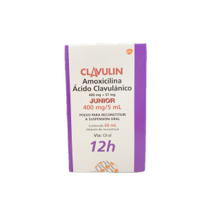 CLAVULIN JUNIOR SUSPENSION 400MG+57MG FRASCO X 60 ML