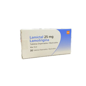 LAMICTAL 25 MG CAJA X 30 TABLETAS 