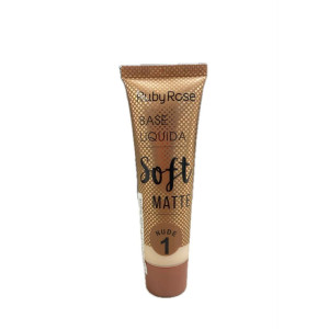 BASE LIQUIDA RUBY ROSE SOFT MATTE #1 NUDE X 29 ML