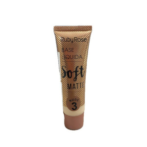 BASE LIQUIDA RUBY ROSE SOFT MATTE NUDE #3 X 29 ML