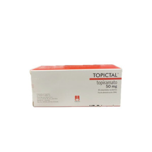 TOPICTAL 50 MG CAJA X 28 TABLETAS 