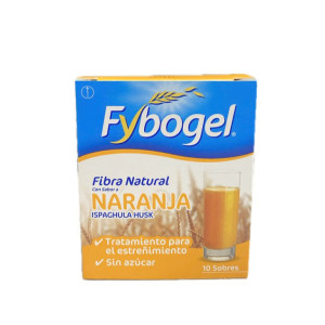 FYBOGEL FIBRA NATURAL SABOR NARANJA CAJA X 10 SOBRES