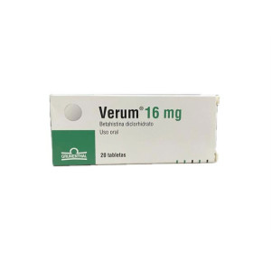 VERUM 16 MG CAJA X 20 TABLETAS 