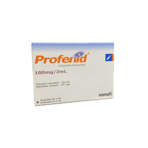 PROFENID 100MG/2ML CAJA X 6 AMPOLLAS 