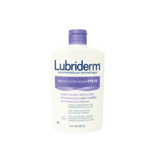 CREMA LUBRIDERM PROTECCION SOLAR FPS 15 FRASCO X 400 ML