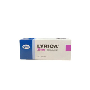 LYRICA 25 MG CAJA X 30 CAPSULAS