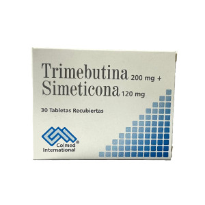 TRIMEBUTINA+SIMETICONA COLMED 200MG/120MG CAJA X 30 TABLETAS