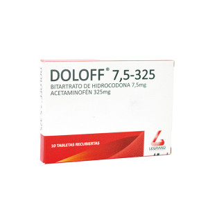 DOLOFF 7.5MG/325MG CAJA X 30 TABLETAS 