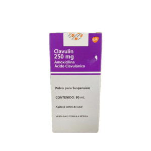 CLAVULIN SUSPENSION 250MG/62,5 MG FRASCO X 80 ML