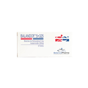 BALANDOF 5+325MG CAJA X 30 TABLETAS