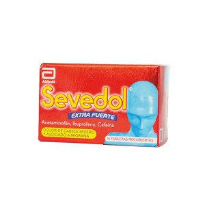 SEVEDOL EXTRA FUERTE CAJA X 16 TABLETAS