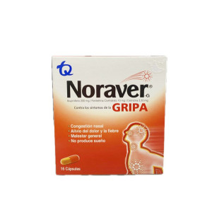 NORAVER G GRIPA CAJA X 16 CAPSULAS