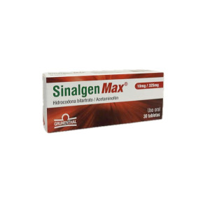 SINALGEN MAX 10MG/325MG CAJA X 30 TABLETAS 