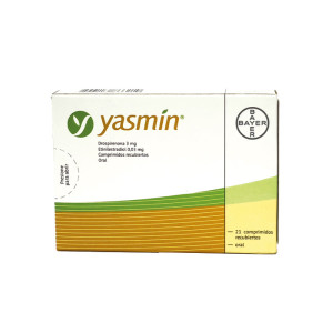 YASMIN 3MG/0.03MG CAJA X 21 GRAGEAS