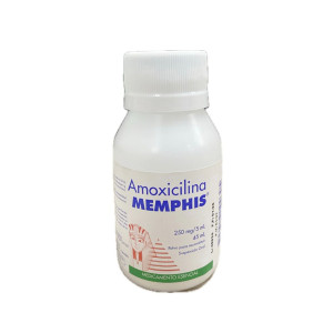 AMOXICILINA SUSPENSION 250MG/5ML FRASCO X 45 ML MEMPHIS