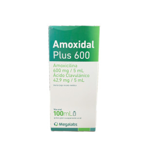 AMOXIDAL PLUS 600 SUSPENSION FRASCO X 100 ML