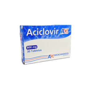 ACICLOVIR 800 MG CAJA X 30 TABLETAS AG