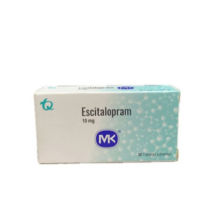ESCITALOPRAM 10 MG CAJA X 30 TABLETAS MK