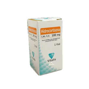 HIDROCORTISONA 100MG CAJA X 1 AMPOLLA VITALIS