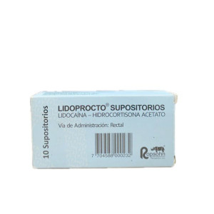 LIDOPROCTO-SUPOSITORIOS  CAJA X 10 UNDS