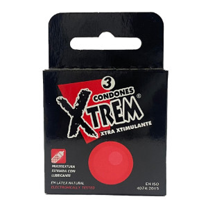 PRESERVATIVO XTREM XTRA XTIMULANTE CAJA X 3 UNDS