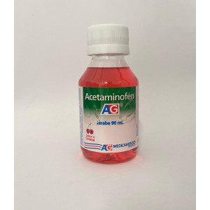 ACETAMINOFEN AG JARABE CEREZA FRASCO X 90 ML 